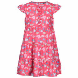 Trespass Girls Subtle Butterflies Casual Dress - 7-8 Years, Strawberry