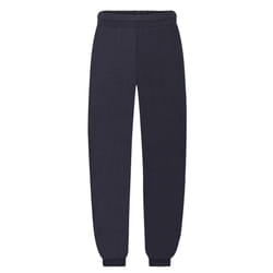 Fruit of the Loom Childrens/Kids Elasticated Hem Jogging Bottoms - 12-13 Years, Deep Navy