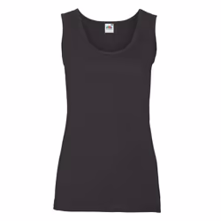 Fruit of the Loom Womens/Ladies Valueweight Lady Fit Vest Top - 12 UK, Black
