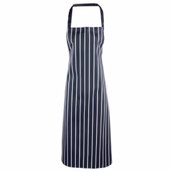 Premier Stripe Apron - One Size, Navy/White