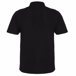 Premier Mens Pique Stud Front Polo Shirt - S, Black