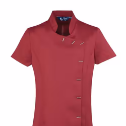 Premier Womens/Ladies Orchid Short-Sleeved Tunic - 10 UK, Burgundy