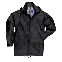 Portwest Unisex Adult Classic Raincoat - XXL, Black