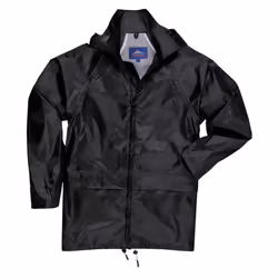 Portwest Unisex Adult Classic Raincoat - S, Black