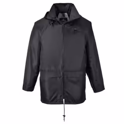 Portwest Unisex Adult Classic Raincoat - S, Black