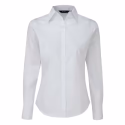 Premier Womens/Ladies Poplin Long-Sleeved Blouse - 18 UK, White