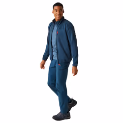 Regatta Mens Kassam Marl Full Zip Fleece Jacket - S, Moroccan Blue/Navy Marl