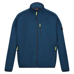 Regatta Mens Kassam Marl Full Zip Fleece Jacket - XL, Moroccan Blue/Navy Marl