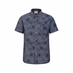 Mountain Warehouse Mens Tropical Palm Tree Shirt - XL, Dark Blue