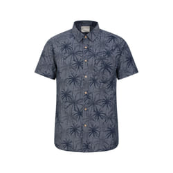 Mountain Warehouse Mens Tropical Palm Tree Shirt - XL, Dark Blue