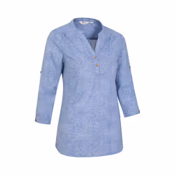 Mountain Warehouse Womens/Ladies Petra All-Over Print 3/4 Sleeve Shirt - 10 UK, Corn Blue