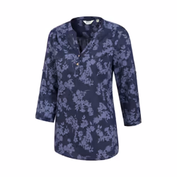 Mountain Warehouse Womens/Ladies Petra Floral 3/4 Sleeve Shirt - 18 UK, Navy