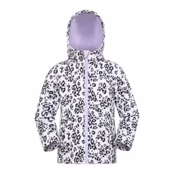 Mountain Warehouse Childrens/Kids Exodus II Leopard Print Water Resistant Soft Shell Jacket - 5-6 Years, Cream/Black