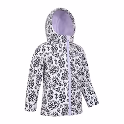 Mountain Warehouse Childrens/Kids Exodus II Leopard Print Water Resistant Soft Shell Jacket - 5-6 Years, Cream/Black