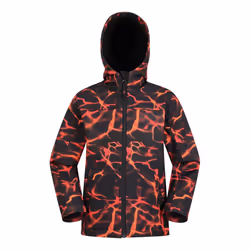 Mountain Warehouse Childrens/Kids Exodus II Ripple Water Resistant Soft Shell Jacket - 3-4 Years, Rust/Black