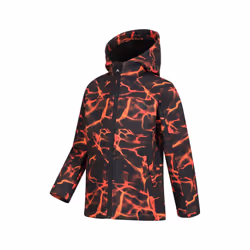 Mountain Warehouse Childrens/Kids Exodus II Ripple Water Resistant Soft Shell Jacket - 3-4 Years, Rust/Black