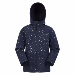 Mountain Warehouse Childrens/Kids Exodus II Star Water Resistant Soft Shell Jacket - 5-6 Years, Iridescent