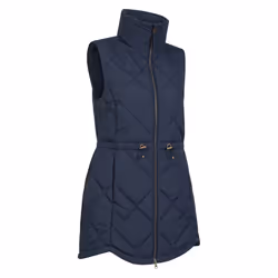 Mountain Warehouse Womens/Ladies Rye Quilted Long Length Gilet - 12 UK, Navy