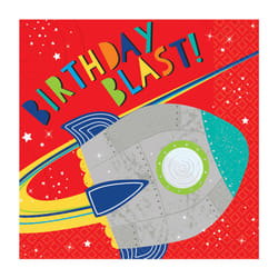 Amscan Blast Off Birthday Napkins (Pack of 16)
