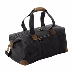 Quadra Heritage Leather Handled Holdall - One Size, Black