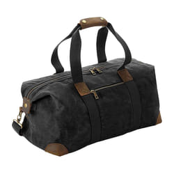 Quadra Heritage Leather Handled Holdall - One Size, Black