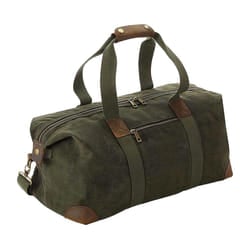 Quadra Heritage Leather Handled Holdall - One Size, Olive