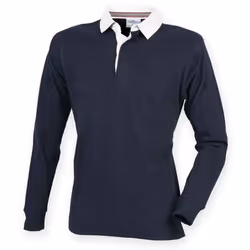 Front Row Mens Premium Rugby Shirt - XXL, Navy