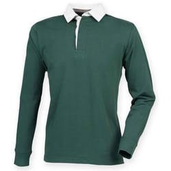 Front Row Mens Premium Rugby Shirt - 3XL, Bottle Green