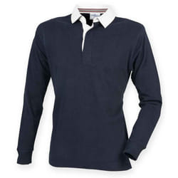 Front Row Mens Premium Rugby Shirt - L, Navy