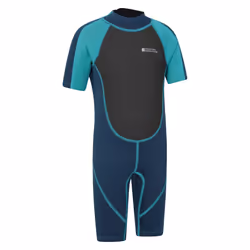 Mountain Warehouse Childrens/Kids Contrast Panel Wetsuit - 11-12 Years, Teal