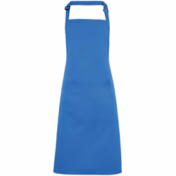 Premier Unisex Adult Colours Pocket Full Apron - One Size, Sapphire Blue