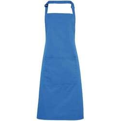 Premier Unisex Adult Colours Pocket Full Apron - One Size, Sapphire Blue