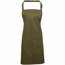 Premier Unisex Adult Colours Pocket Full Apron - One Size, Olive