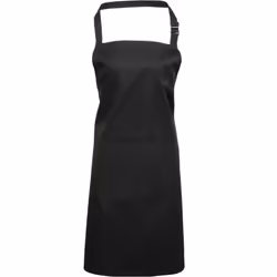 Premier Unisex Adult Colours Pocket Full Apron - One Size, Black
