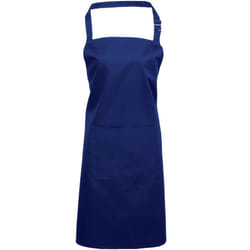 Premier Unisex Adult Colours Pocket Full Apron - One Size, Royal Blue