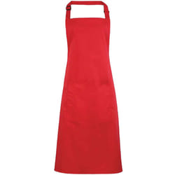 Premier Unisex Adult Colours Pocket Full Apron - One Size, Strawberry Red