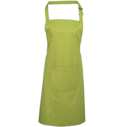 Premier Unisex Adult Colours Pocket Full Apron - One Size, Lime Green