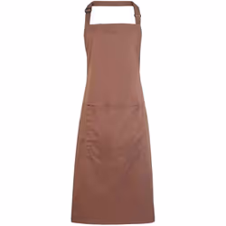 Premier Unisex Adult Colours Pocket Full Apron - One Size, Mocha