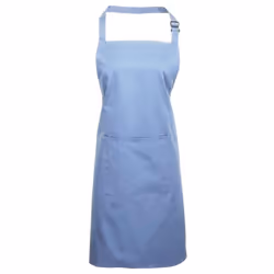 Premier Unisex Adult Colours Pocket Full Apron - One Size, Mid Blue