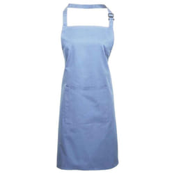 Premier Unisex Adult Colours Pocket Full Apron - One Size, Mid Blue