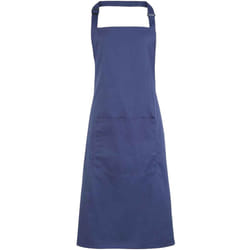Premier Unisex Adult Colours Pocket Full Apron - One Size, Marine Blue