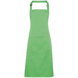 Premier Unisex Adult Colours Pocket Full Apron - One Size, Apple Green