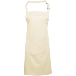 Premier Unisex Adult Colours Pocket Full Apron - One Size, Natural