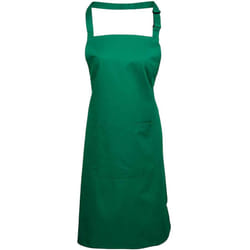 Premier Unisex Adult Colours Pocket Full Apron - One Size, Emerald