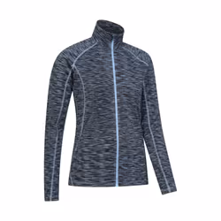 Mountain Warehouse Womens/Ladies Bend & Stretch Full Zip Midlayer - 14 UK, Dark Blue