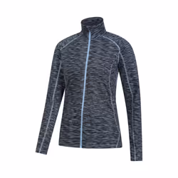 Mountain Warehouse Womens/Ladies Bend & Stretch Full Zip Midlayer - 16 UK, Dark Blue