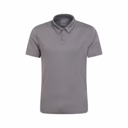 Mountain Warehouse Mens Endurance IsoCool Polo Shirt - S, Dark Grey