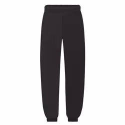 Fruit of the Loom Childrens/Kids Classic Elasticated Cuff Jogging Bottoms - 9-11 Years, Black