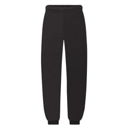 Fruit of the Loom Childrens/Kids Classic Elasticated Cuff Jogging Bottoms - 9-11 Years, Black