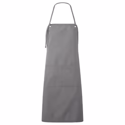 Premier Unisex Adult Artisan's Choice Canvas Double Pocket Apron - One Size, Dark Grey
